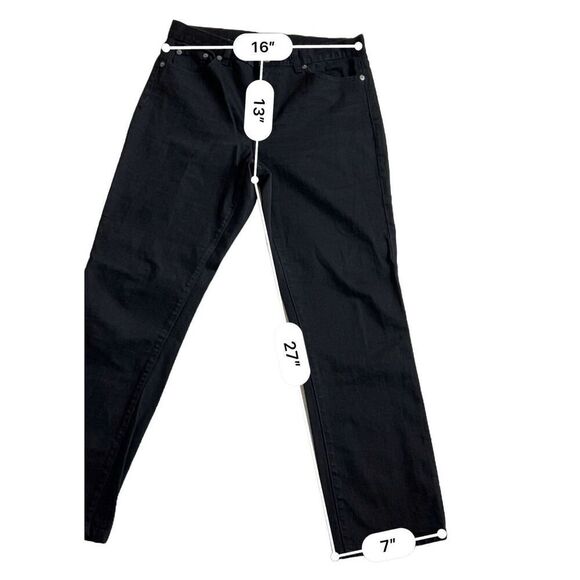 LRL Lauren Ralph Lauren Black Denim jeans size 10 - Picture 5 of 6